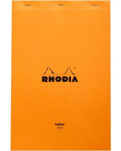 Rhodia Notitieblok A4+ No. 19 Gelijnd Oranje met Gele Bladzijden