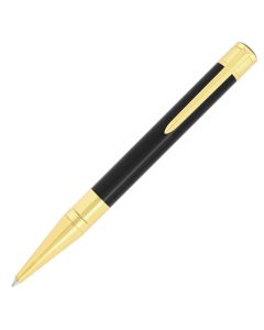 S.T. Dupont D-Initial Black & Gold Balpen