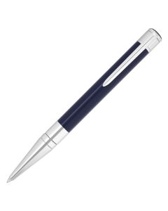 S.T. Dupont D-Initial Blue & Chrome Balpen