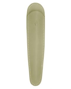 Recife Rivièra Grand Fourreau Lederen Pen Etui Taupe voor 1 pen