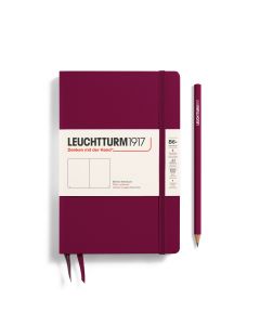 Leuchtturm1917 Notitieboek Slim B6+ Paperback Hardcover Port Red Blanco