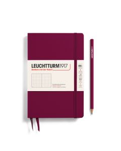 Leuchtturm1917 Notitieboek Slim B6+ Paperback Hardcover Port Red Dotted