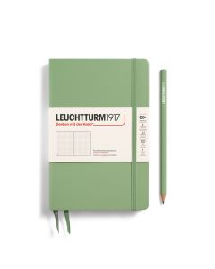 Leuchtturm1917 Notitieboek Slim B6+ Paperback Hardcover Sage Dotted
