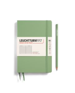 Leuchtturm1917 Notitieboek Slim B6+ Paperback Hardcover Sage Gelijnd
