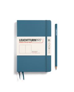 Leuchtturm1917 Notitieboek Slim B6+ Paperback Hardcover Stone Blue Blanco