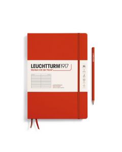 Leuchtturm1917 Notitieboek Composition B5 Hardcover Fox Red Gelijnd