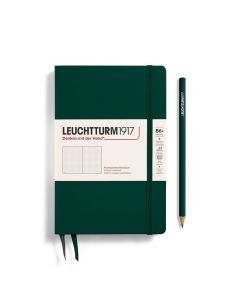 Leuchtturm1917 Notitieboek Slim B6+ Paperback Hardcover Forest Green Dotted