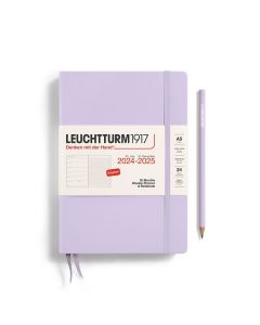 Leuchtturm1917 Agenda 18 maanden 2024 - 2025 Weekplanner + Notities Medium Lilac