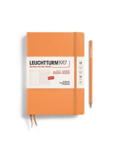 Leuchtturm1917 Agenda 18 maanden 2024 - 2025 Weekplanner + Notities Medium Apricot