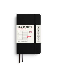 Leuchtturm1917 Agenda 2027 Weekplanner + Notities Pocket Black