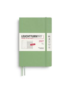 Leuchtturm1917 Agenda 2027 Weekplanner + Notities Paperback B6+ Softcover Sage