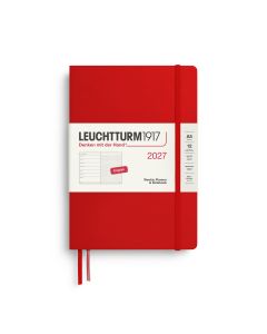 Leuchtturm1917 Agenda 2027 Weekplanner + Notities Dotted Medium A5 Cherry