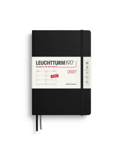 Leuchtturm1917 Agenda 2027 Weekplanner Medium Black