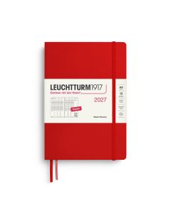 Leuchtturm1917 Agenda 2027 Weekplanner Verticaal Medium A5 Cherry