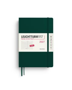 Leuchtturm1917 Agenda 2027 Dagplanner Medium A5 Dotted Forest Green