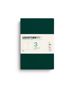 Leuchtturm1917 Jottbook Pur Medium Forest Green Blanco Set van 3