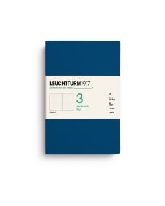 Leuchtturm1917 Jottbook Pur Medium Indigo Dotted Set van 3