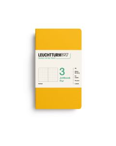 Leuchtturm1917 Jottbook Pur Pocket Sunflower Dotted Set van 3