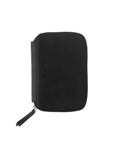 Flying Spirit Black Leather Extra Small Pencil Case