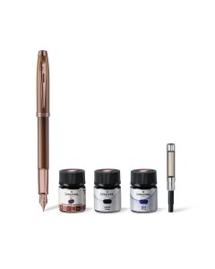 Sheaffer 100 Coffee Edition Vulpen Geschenkset met 3 Inktflesjes