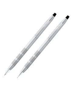 Cross Classic Century Satin Chrome Set Balpen en Vulpotlood