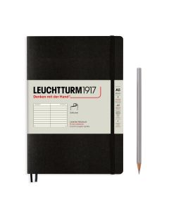 Leuchtturm1917 Notitieboek Medium Softcover Black Gelijnd