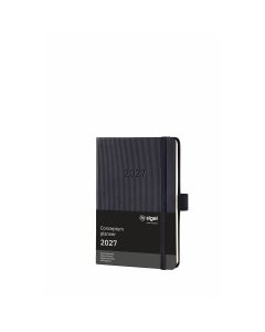 Sigel Conceptum Pure 2027 Weekagenda A6 Zwart Hard Cover