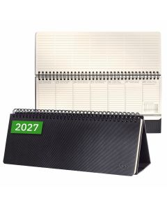 Sigel Conceptum Pure 2027 Tafelagenda met Notitieruimte Zwart Soft Cover