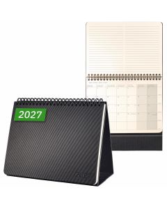 Sigel Conceptum Pure 2027 Tafelagenda Maand met Notities Zwart Soft Cover