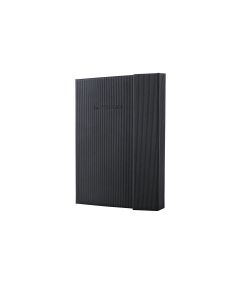 Sigel Conceptum Pure Notitieboek A5 Hard Cover Zwart met Magneetsluiting Geruit