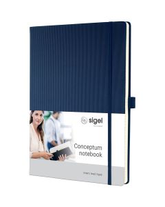 Sigel Conceptum Pure Notitieboek A4 Midnight Blue Hard Cover Gelijnd