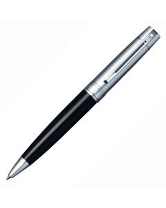 Sheaffer 300 Glossy Black Chrome Trim Balpen