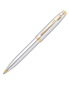 Sheaffer 100 Chrome Gold Trim Balpen