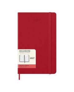 Moleskine Large Agenda 2027 Dagelijkse Planner Rode Harde Kaft