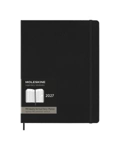 Moleskine XL Agenda 2027 Professionele Planner Zwarte Zachte Kaft