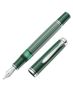 Pelikan M815 Metal Striped Green Vulpen Special Edition
