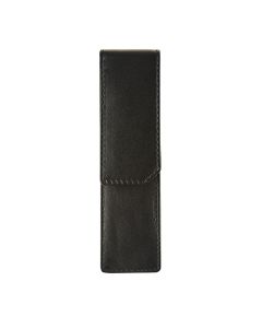 Maverick All Black Lederen Etui voor 2 Pennen