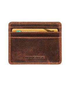 Maverick Lederen magic wallet anti-skim met pasjeshouder