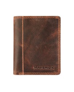 Maverick The Original Lederen RFID Compact pasjeshouder met cardprotector 