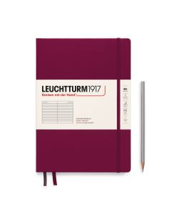 Leuchtturm1917 Notitieboek Composition B5 Hardcover Port Red Gelijnd
