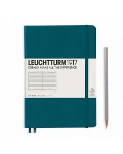 Leuchtturm1917 Notitieboek Medium Pacific Green Gelijnd