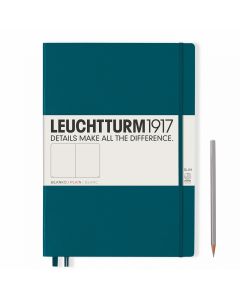 Leuchtturm1917 Notitieboek Master Slim A4+ Pacific Green Blanco