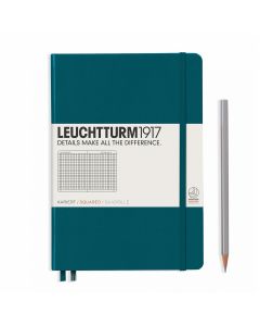 Leuchtturm1917 Notitieboek Medium Pacific Green Geruit
