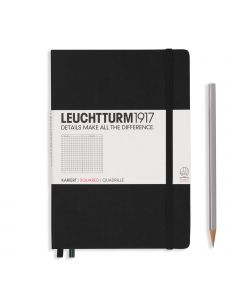 Leuchtturm1917 Notitieboek Medium Black Geruit