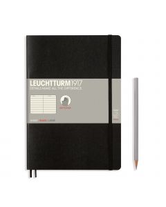 Leuchtturm1917 Notitieboek Composition B5 Soft Cover Black Gelijnd