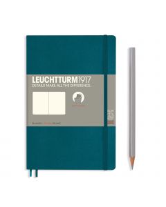 Leuchtturm1917 Notitieboek Slim B6+ Soft Cover Pacific Green Blanco
