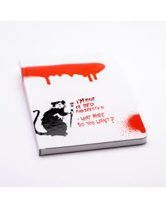 Pininfarina Banksy Rat Stone Notitieboekje Gelijnd