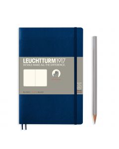 Leuchtturm1917 Notitieboek Slim B6+ Soft Cover Navy Blanco