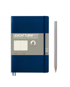 Leuchtturm1917 Notitieboek Slim B6+ Soft Cover Navy Gelijnd